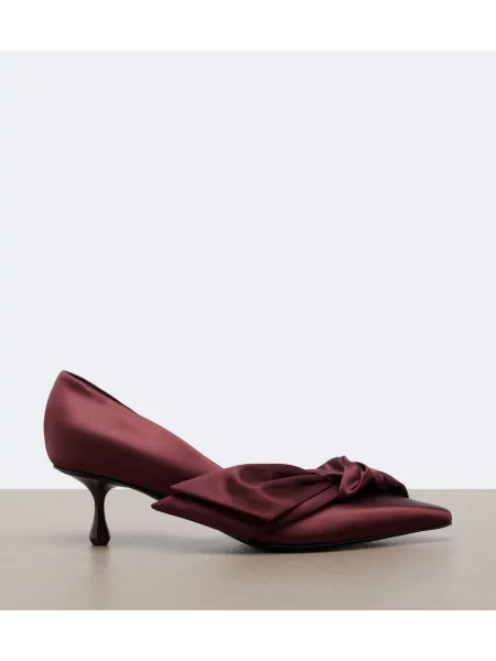Pantofi cu toc Jimmy Choo cu funde din satin