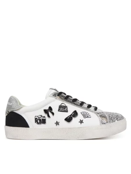 Sneakersy KARL LAGERFELD biela