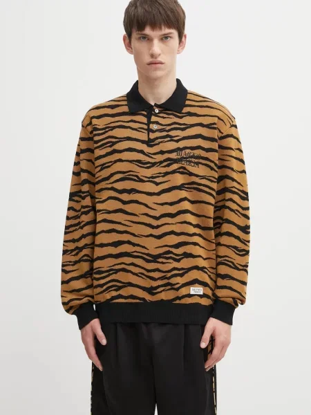 Wacko Maria pulover de lână Tiger maro