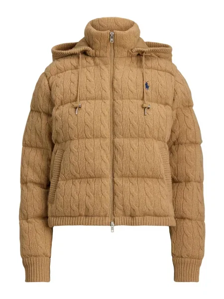 Polo Ralph Lauren Geacă de primăvară-toamnă maro cămilă / bleumarin bej