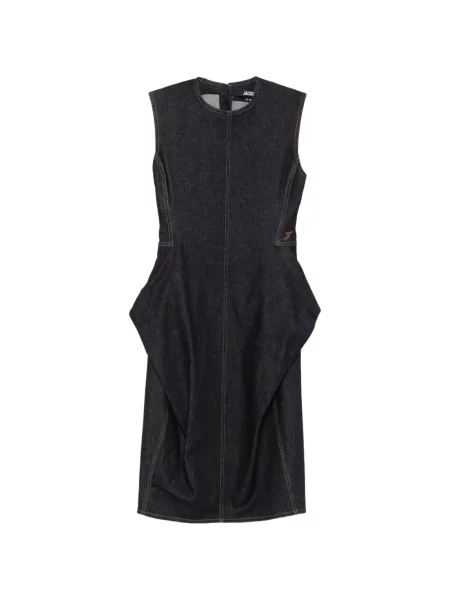 Rochie midi Jacquemus fără mâneci albastru
