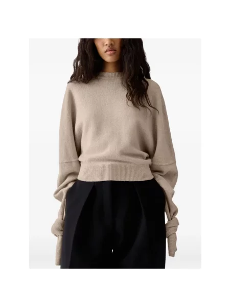 Sweter Jacquemus wełniany beżowy