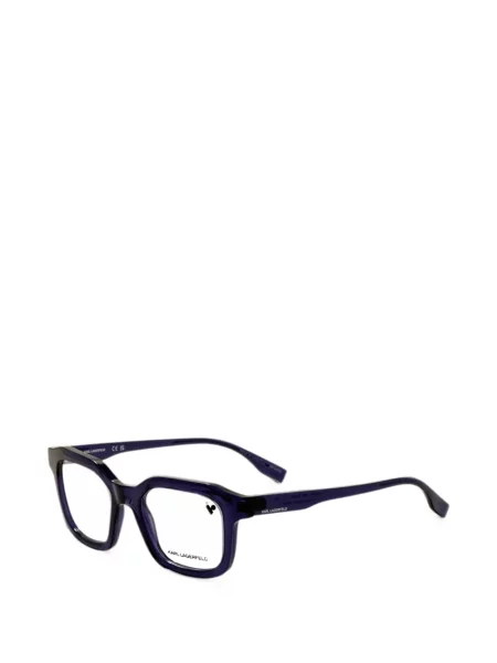Ochelari de soare Karl Lagerfeld cu imprimeu geometric albastru