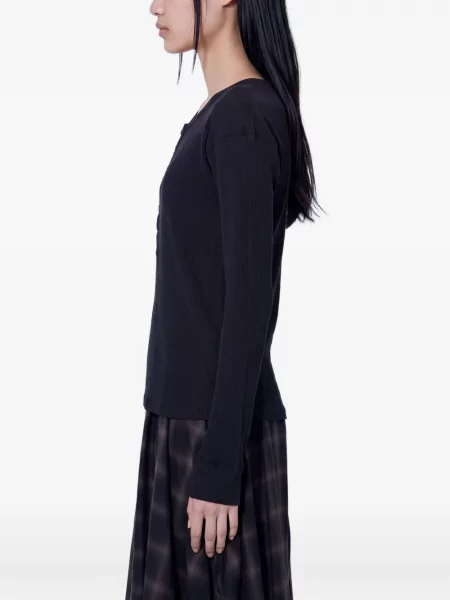 Top Our Legacy cu guler henley negru