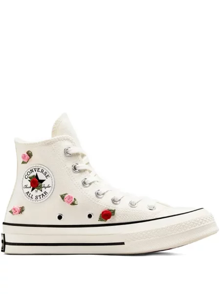 Sneakerși Converse Chuck 70 alergare cu cataramă cu bretele alb
