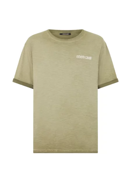 Tricou Roberto Cavalli cu imagine verde
