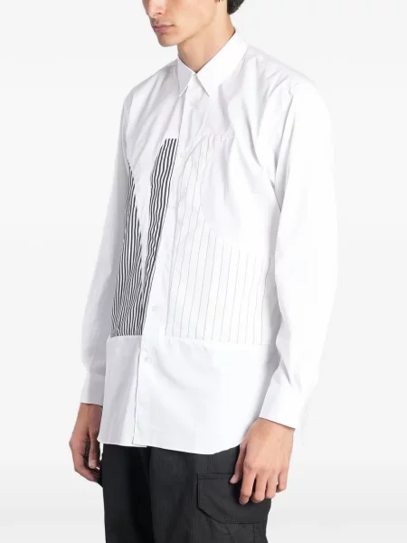 Cămașă Comme Des Garçons Shirt cu dungi alb