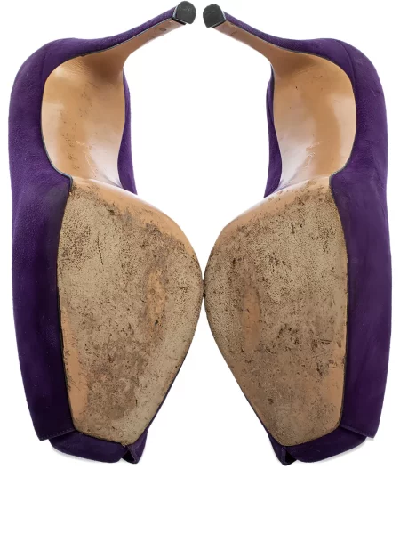 Pantofi cu toc Gianvito Rossi cu platformă violet