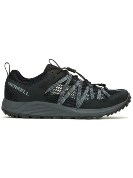 Pánske turistické topánky Merrell Wildwood Aerosport black čierna