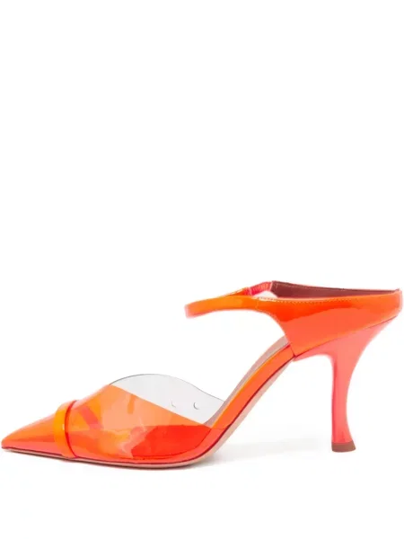 Papuci tip mules Malone Souliers transparente portocaliu
