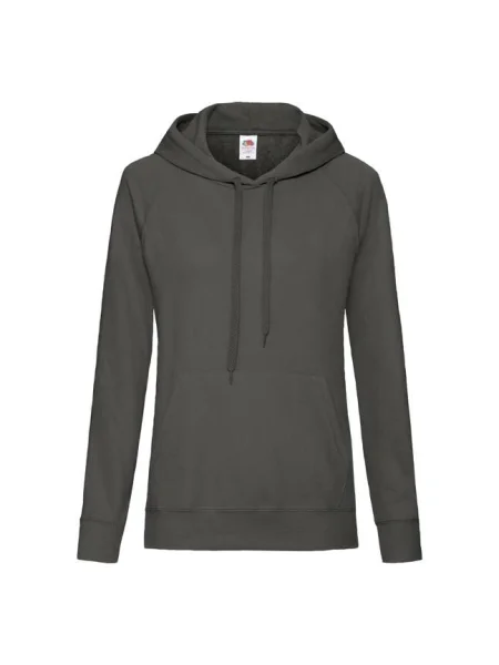 Суичър с качулка Fruit Of The Loom с качулка сиво