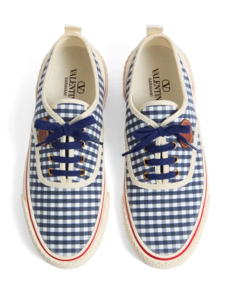 Kαρό sneakers Valentino Garavani μπλε