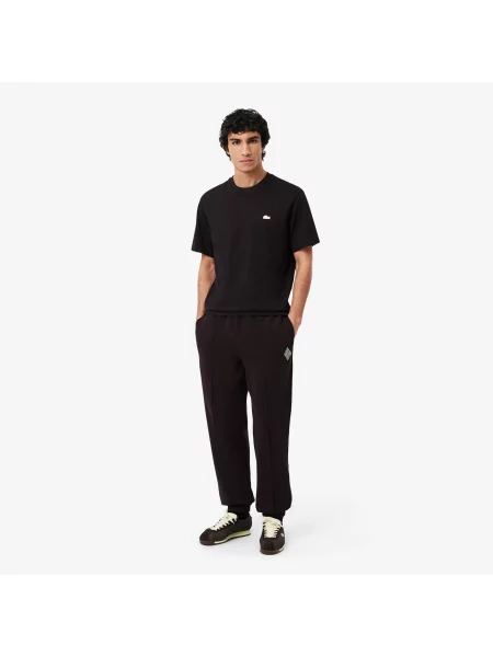 Lacoste Spodnie Dresowe Regular Fit brązowe