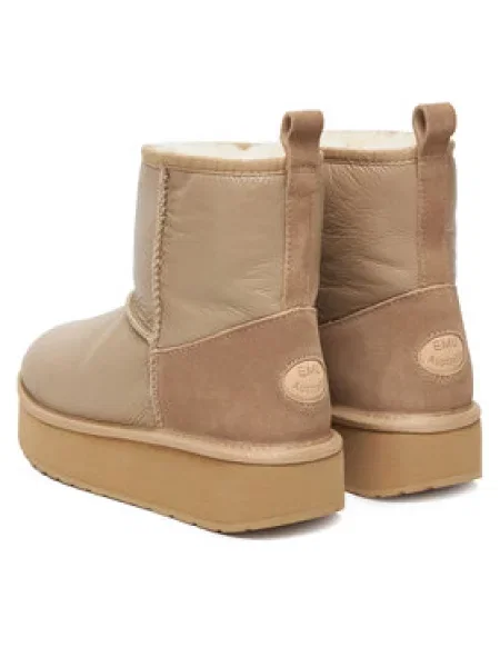 Sniego batai EMU Australia Stinger Mini Flatform Leather smėlio