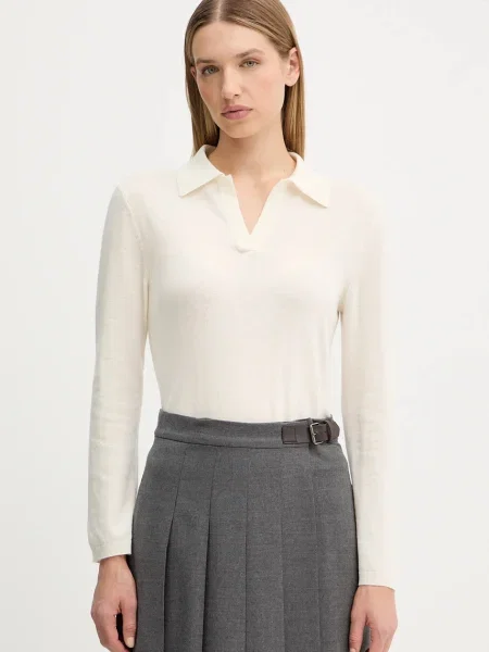 MM gyapjú pulóver MOXA könnyű bézs