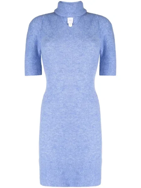 Къс костюм мини рокля Patou синьо