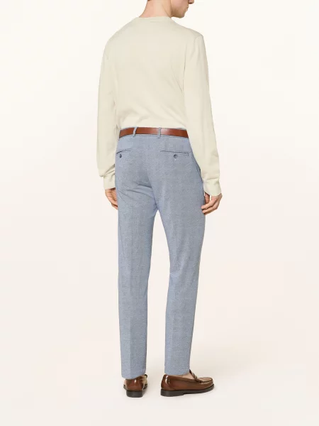 Paul Kostýmové Kalhoty Regular Fit Z Jersey mid blue modré