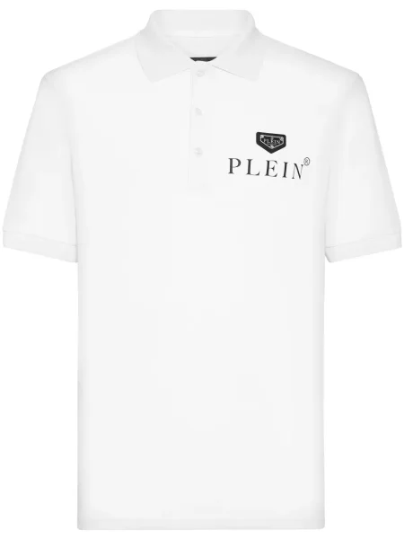Polo Philipp Plein cu imagine alb