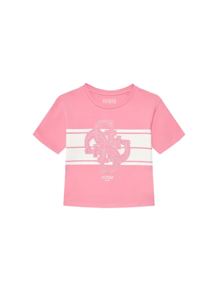 Guess Majica Regular Fit roza