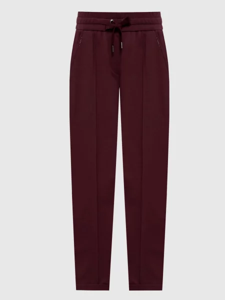 Спортивные штаны Brunello Cucinelli бордовые