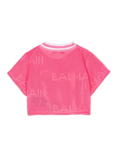 Dětské tričko Balmain růžové