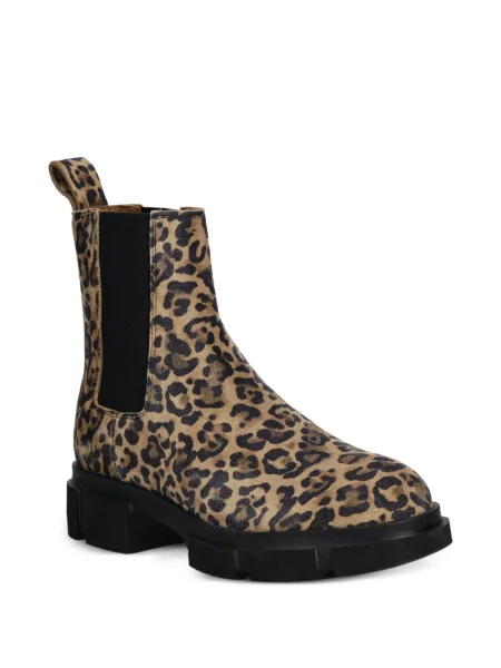 Botine chelsea Copenhagen cu imagine cu model leopard maro