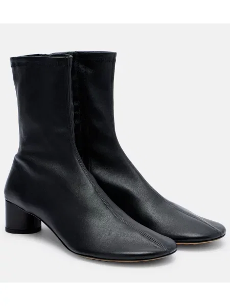 Cizme scurte Bottega Veneta din piele negru