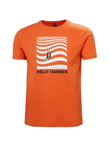 Koszulka Helly Hansen Shoreline pomarańczowa