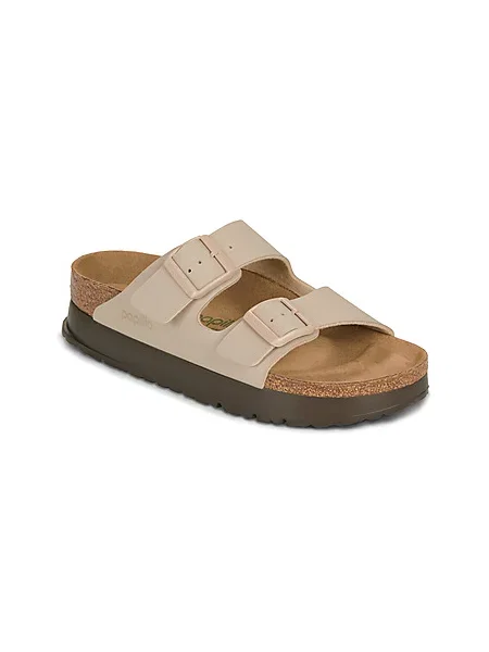 Natikači Birkenstock s platformo bež