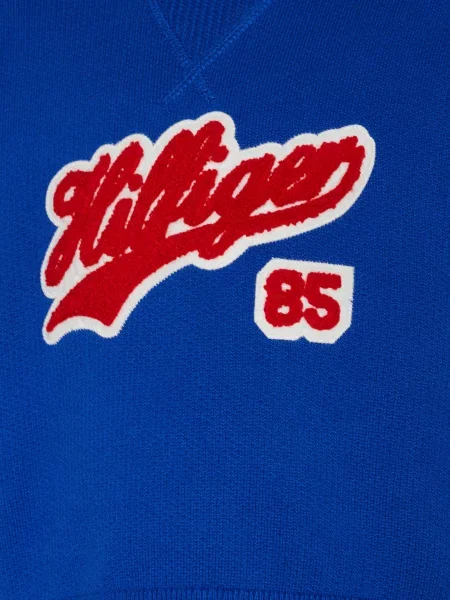Tommy Hilfiger Mikina Script D modrá