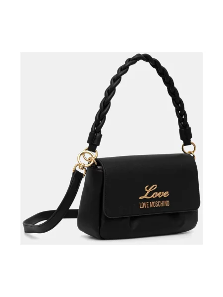 Torebka Love Moschino skórzana czarna