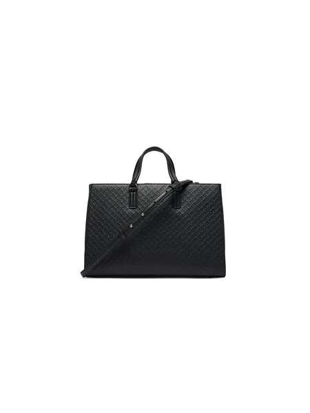 Tommy Hilfiger Kabelka Th Daily Satchel Mono čierna