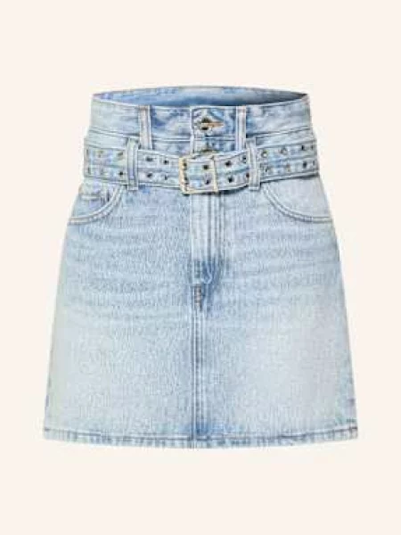 Ganni Spódnica Jeansowa blau niebieska