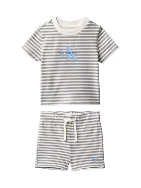 Dětské tričko Calvin Klein Jeans šedé