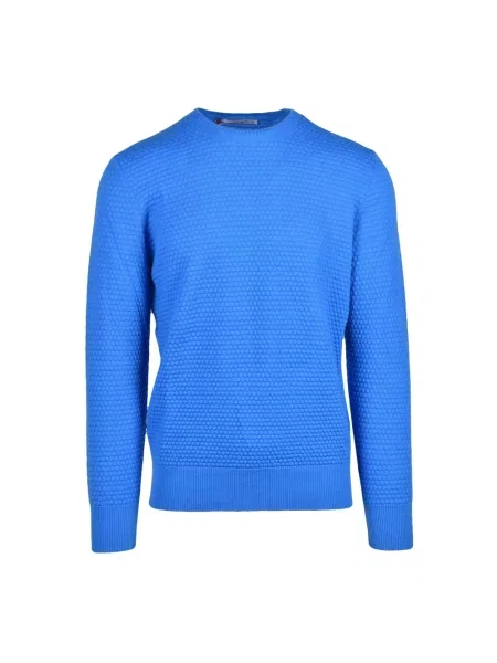 Sweter Kangra wełniany niebieski