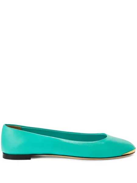 Balerini Giuseppe Zanotti din piele verde