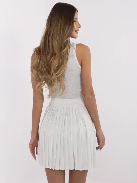 Fustă Jean Louis Francoise argintiu