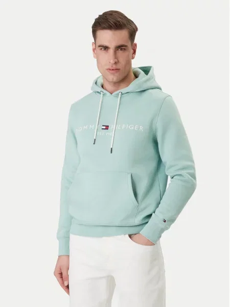 TOMMY HILFIGER Megztinis be užsegimo tamsiai mėlyna / mėtų / raudona / balta žalia