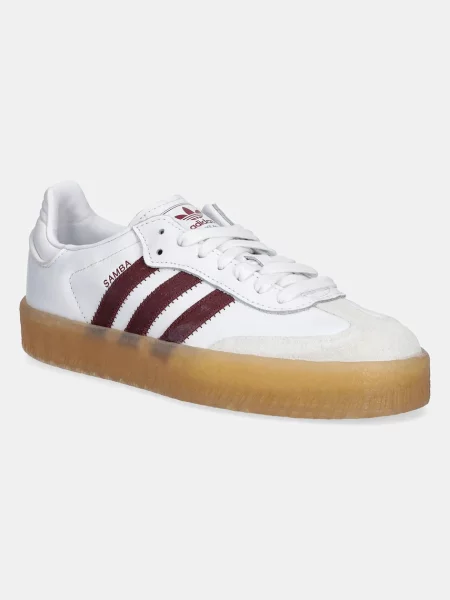 Usnjene superge adidas Originals Sambae bela