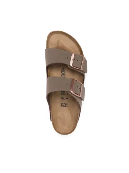 Klapki Birkenstock brązowe
