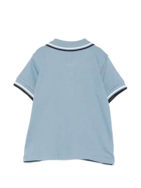 Koszulka polo dziecięca Moncler Enfant niebieska