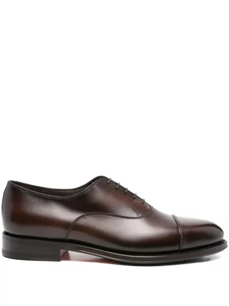 Oxford Santoni din piele maro