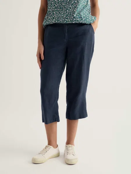 Seasalt Cornwall Pantaloni Brawn Point marin albastru