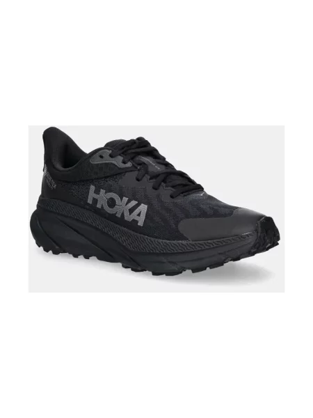Lniane sneakersy Hoka czarne