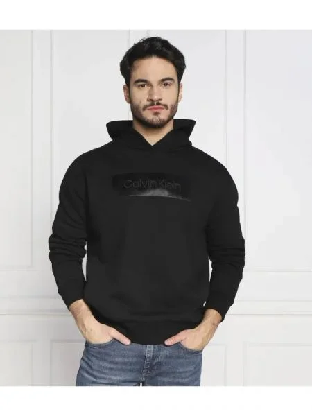 Calvin Klein Hanorac EMBROIDERED negru