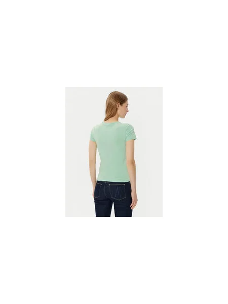 Guess Jeans Póló Regular Fit zöld