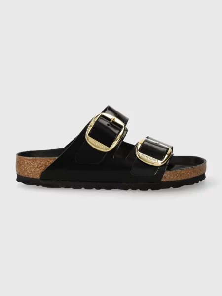 Birkenstock Usnjeni natikači Arizona Big Buckle črna