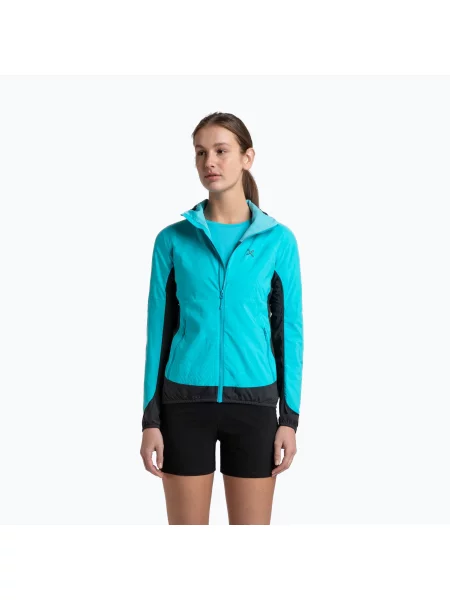Kurtka przeciwwiatrowa Montura Rise Octa Hooded turquoise/antracite niebieska