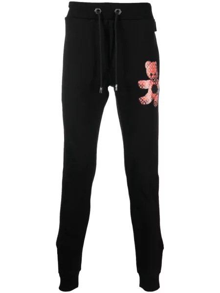 Pantaloni Philipp Plein teddy negru