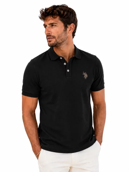 Polo majica Us Polo Assn crna